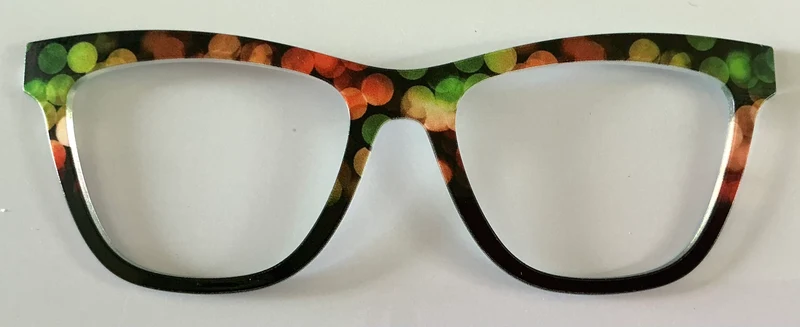 PAIR Harper Topper; bokeh dots to black fade