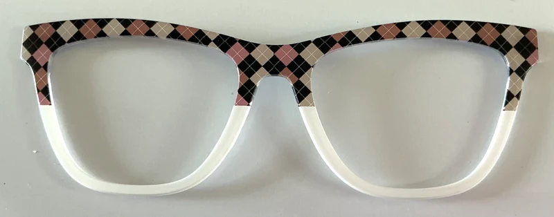 PAIR Harper Topper; squares to white split