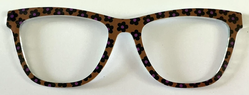 PAIR Harper Topper; brown with black flowers
