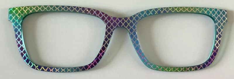 PAIR Larkin Topper; holographic pattern
