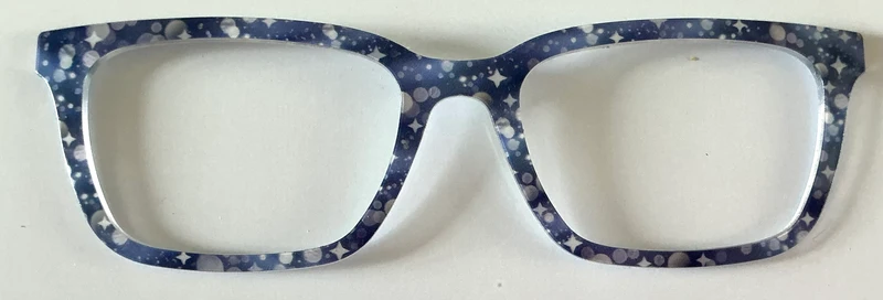 PAIR Larkin Topper; stars and circles on blue