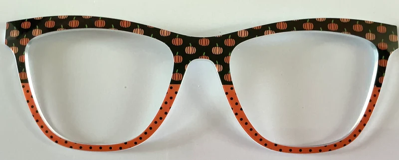 PAIR Harper Topper; pumpkin/dot split
