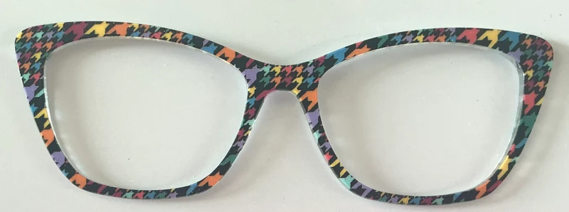 PAIR Wanda Topper;multicolored houndstooth