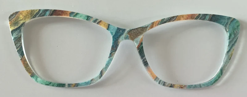 PAIR Wanda Topper; gold and blue sandstone