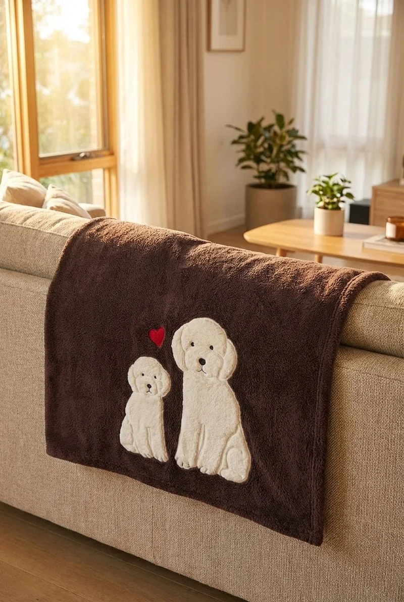 Daunex Plaid Morbidotto 100% Poliestere Sleep Disegno Cuor di Zampetta
