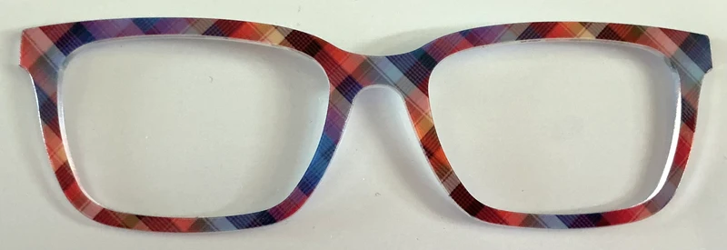 PAIR Larkin Topper; blue and orange plaid