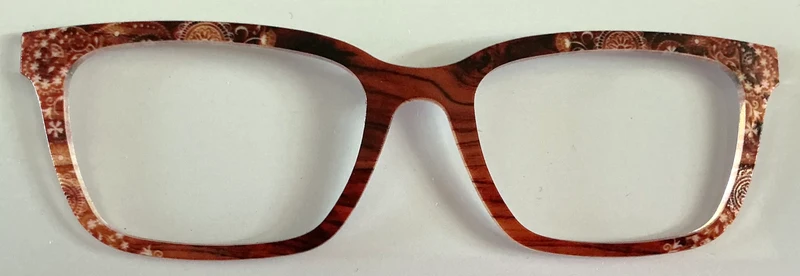 PAIR Larkin Topper; paisley/wood grain fade