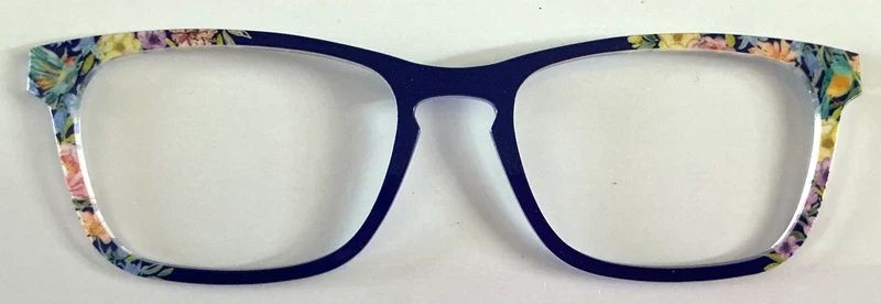 PAIR Casper Topper; blue/birds and flowers vertical fade