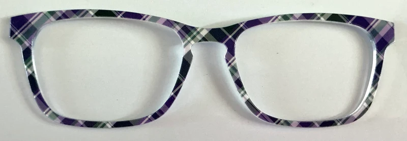 PAIR Casper Topper; blue and purple plaid