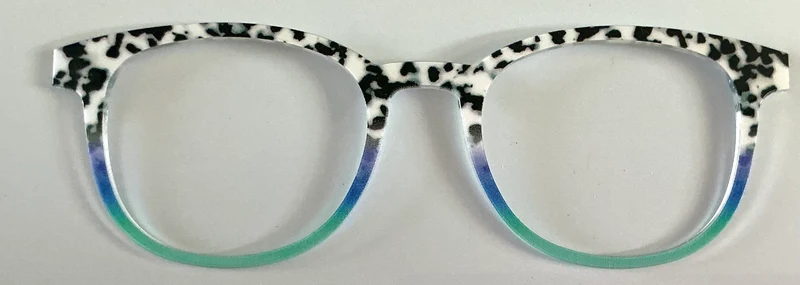 PAIR Reese Topper; spotted tortoise with marine gradient