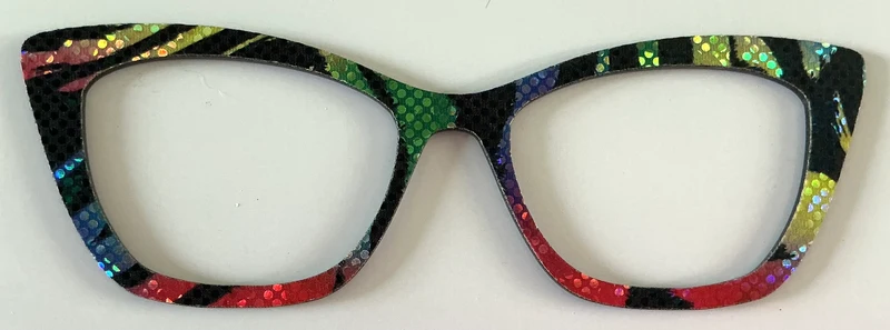 Wanda Topper; Laser Nonna, primary colors with black; textured