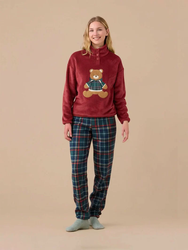 Pigiama Donna Coral Articol Orsacchiotto - Noidinotte