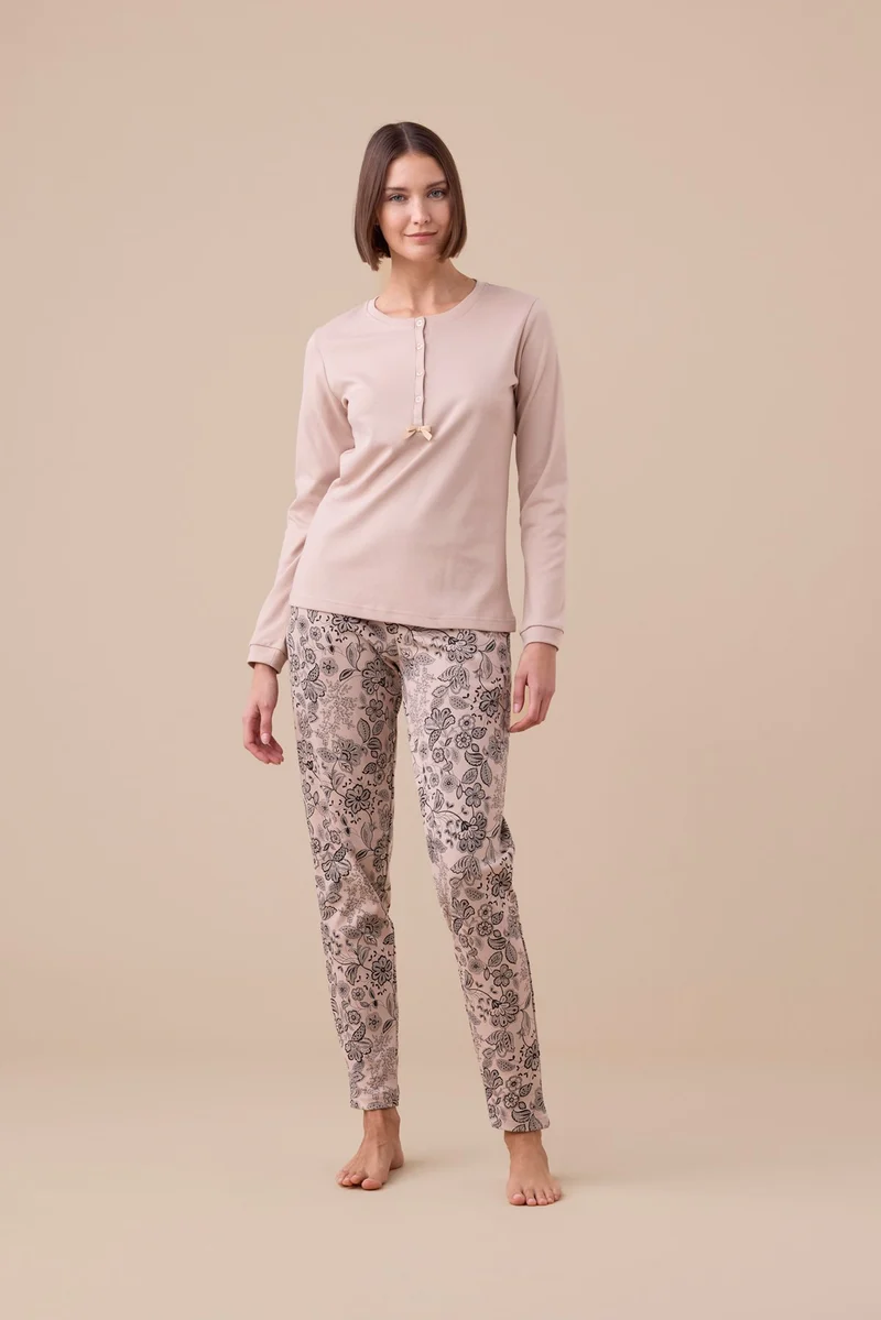Pigiama Donna Caldo Cotone Articolo Trim - Noidinotte