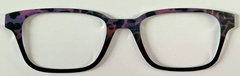 Finley Topper; metal; purple tort fade