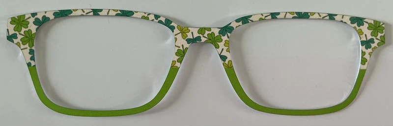 Finley Topper; metal; four leaf clover split