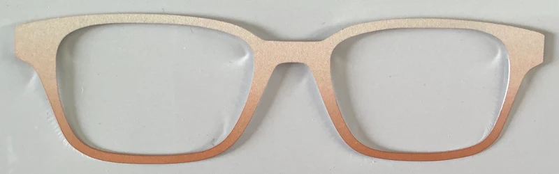 Finley Topper; metal;peach gradient