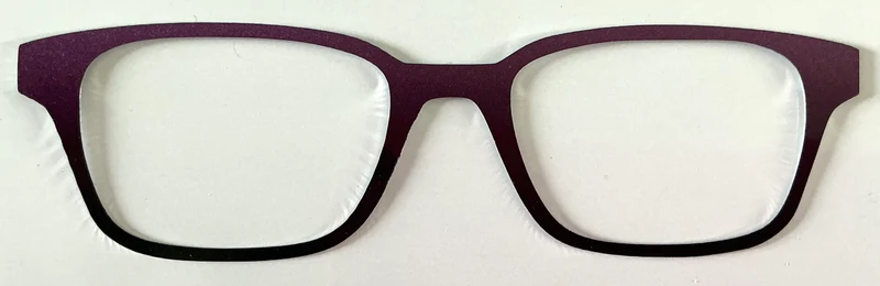 Finley Topper; metal; plum to black