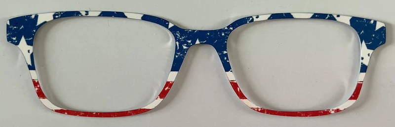 Finley Topper; metal; American Flag