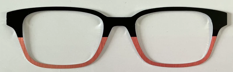 Finley Topper; metal; black/rose gold split