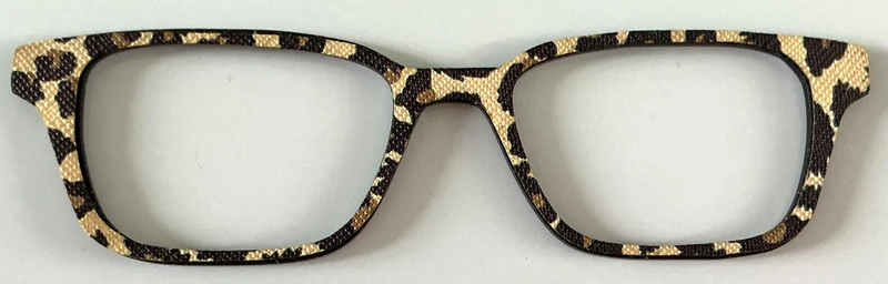 Finley Topper; textured animal print