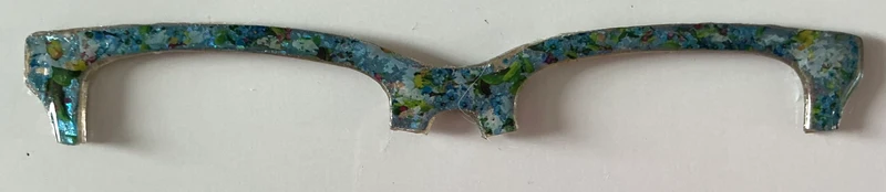 Larkin Brow Topper; blues and greens