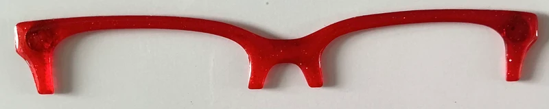 Larkin Brow Topper; blank; red
