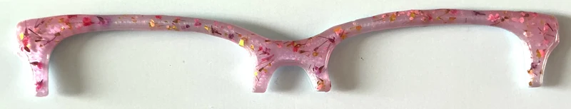 Larkin Brow Topper; pink flowers on pink