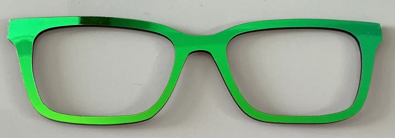 Larkin Topper; Laser Nonna; bright green iridescent