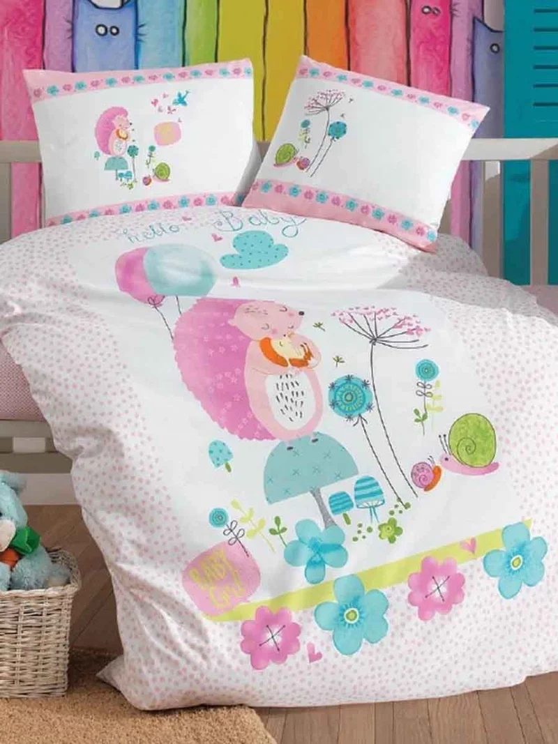 Parure Copripiumino BabyDream Puro Cotone Naturale Frizz - Daunex