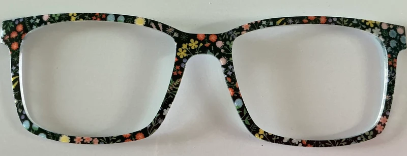 PAIR Kirby Topper; black paint splatter