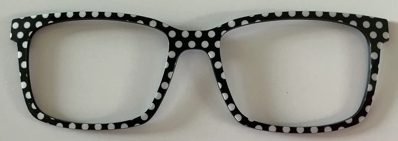 PAIR Kirby Topper; black and white polka dot