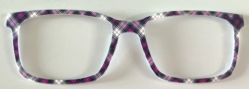 Kirby Topper; purple; white, black plaid