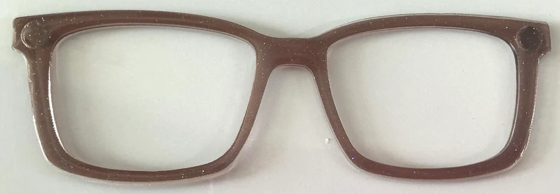 Kirby Topper; semi-translucent brown glitter