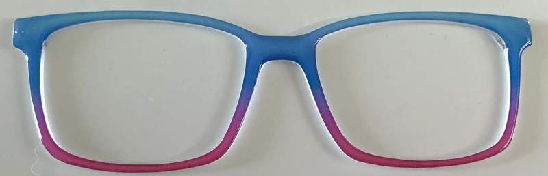 Kirby Topper; resined blue to pink gradient
