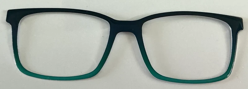 Kirby Topper; resined navy blue to green gradient