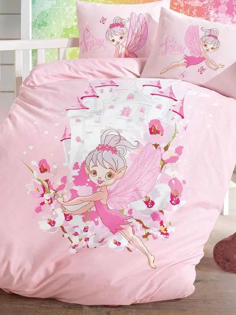 Parure Copripiumino BabyDream Puro Cotone Naturale Fairy - Daunex