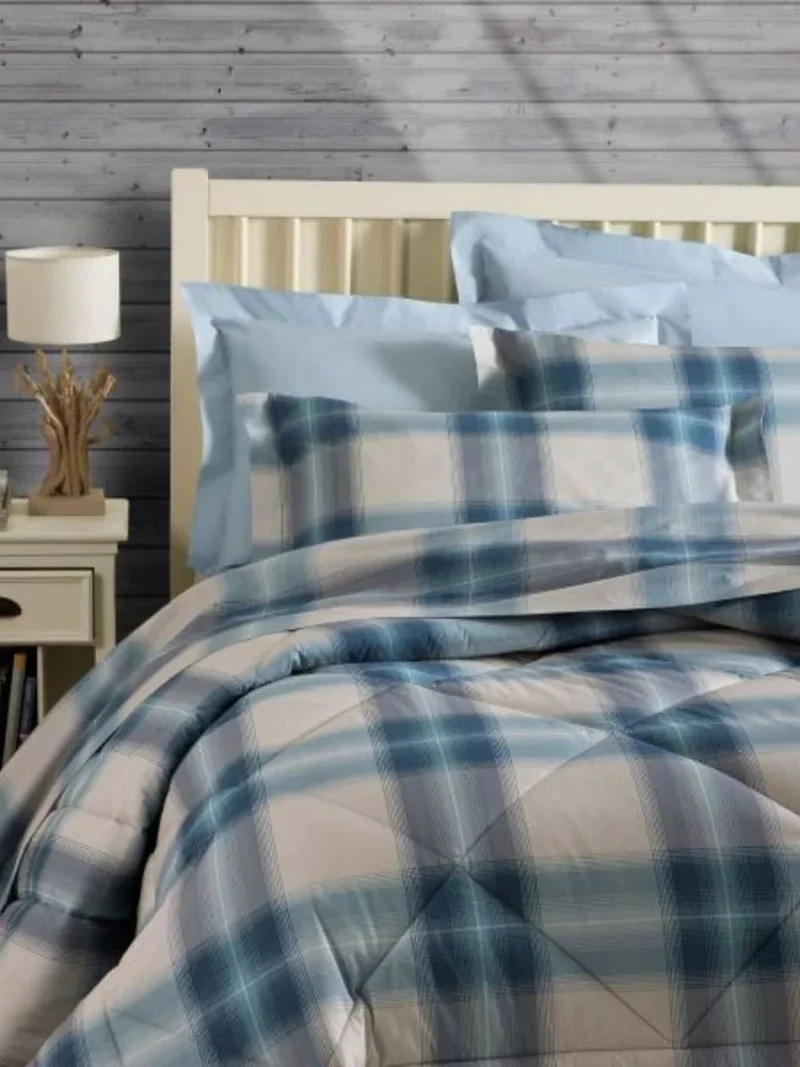 Completo letto Zermatt 100 % Cotone Percalle Stampato - Mirabello