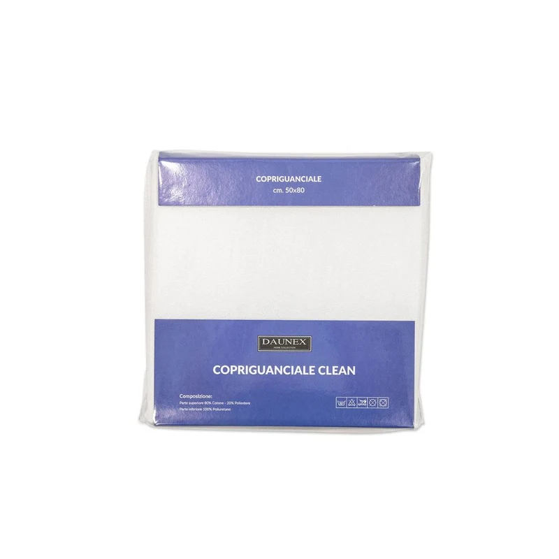 Coppia Copriguanciale Igienico Con Cerniera Clean - Daunex