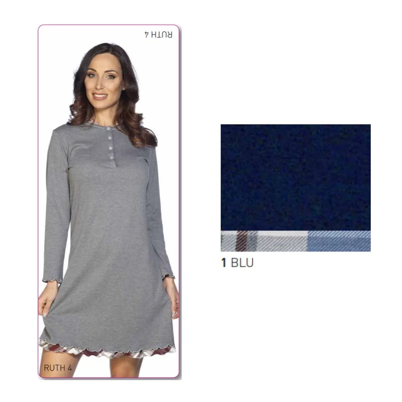 Camicia Da Notte Donna Invernale Ruth 4 - Fancy