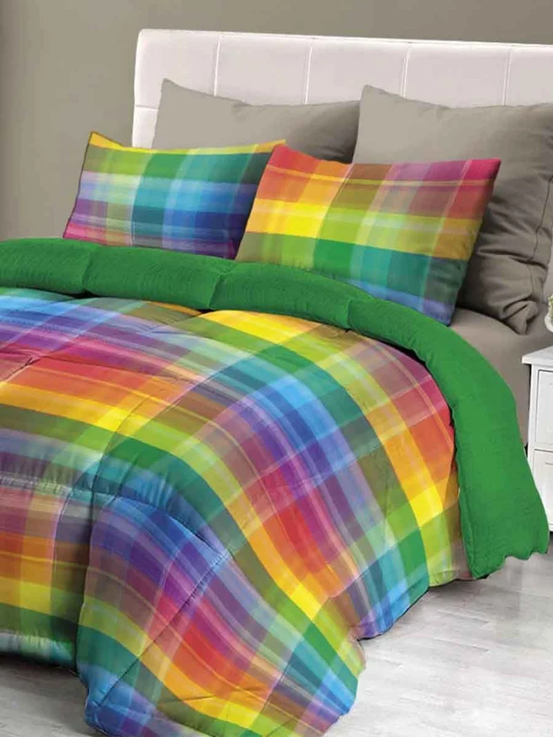Trapuntino Arcobaleno Daunex – Microfibra Stampa Digitale Primaverile