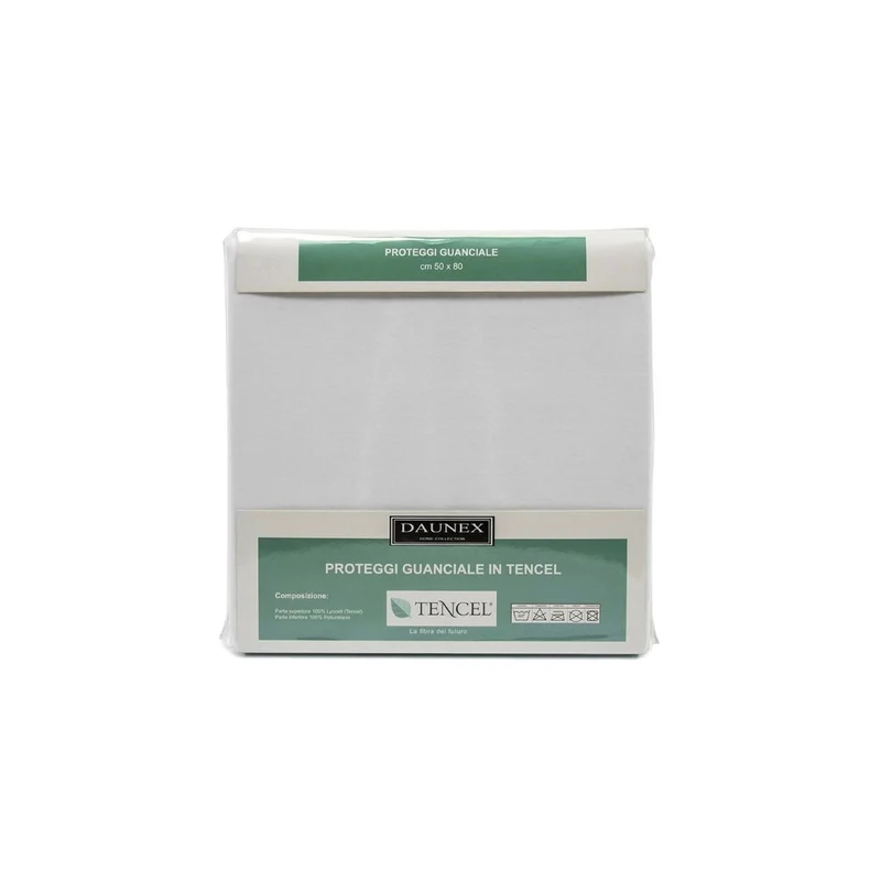 Coppia Copriguanciale Igienico Con Cerniera Tencel - Daunex