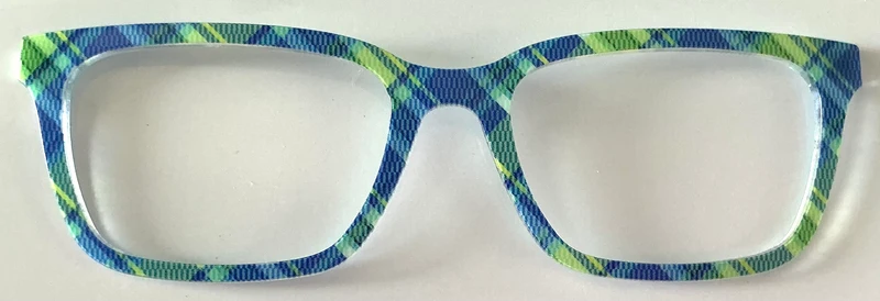 PAIR Larkin Topper; green and blue plaid