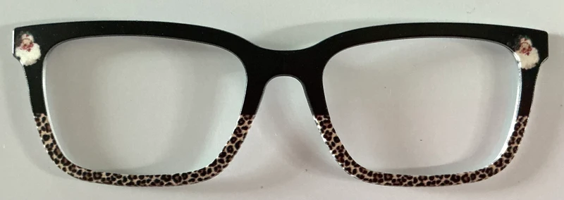 Larkin Topper; Santa Claus/animal print split