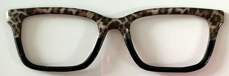 Larkin Topper; animal print/black split