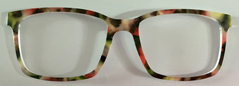 PAIR Kirby Topper; cream, orange, green tortoise