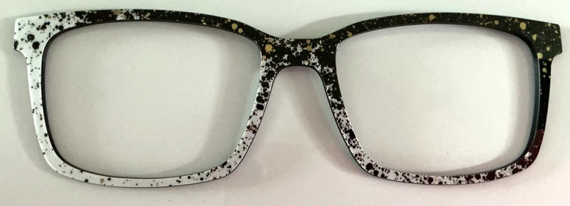 PAIR Kirby Topper; black and white splatter