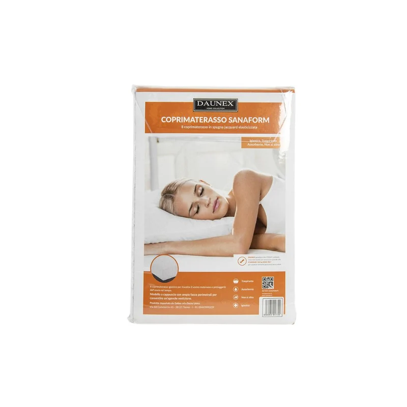 Coprimaterasso In Spugna Jacquard Elasticizzata Con Angoli Sanaform - Daunex
