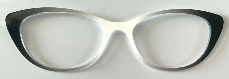 PAIR Ella Topper; white to black gradient with vertical fade