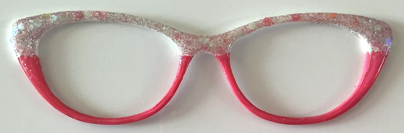 Ella Topper; glitter/ hot pink split
