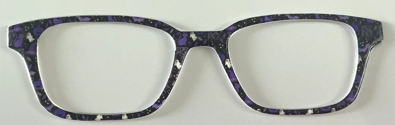 Finley Topper; purple Halloween themed